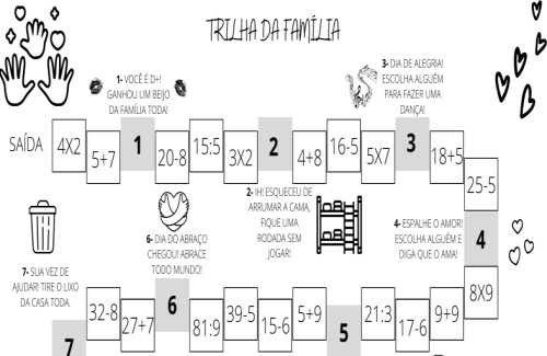 Jogo de matemática para família